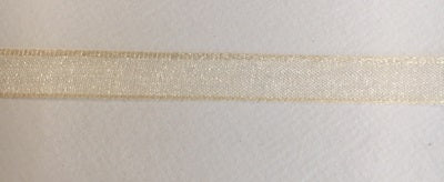Bånd - Sheer - Organza - Champagne - 0,6 cm - METERSVIS