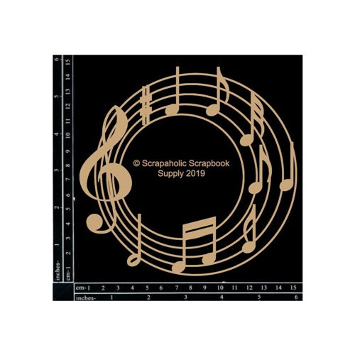 Scrapaholics - Chipboard - Music Frame