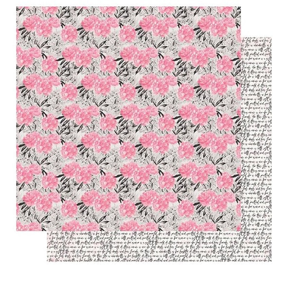 Authentique - Flawless - Pink Floral 12 x12"