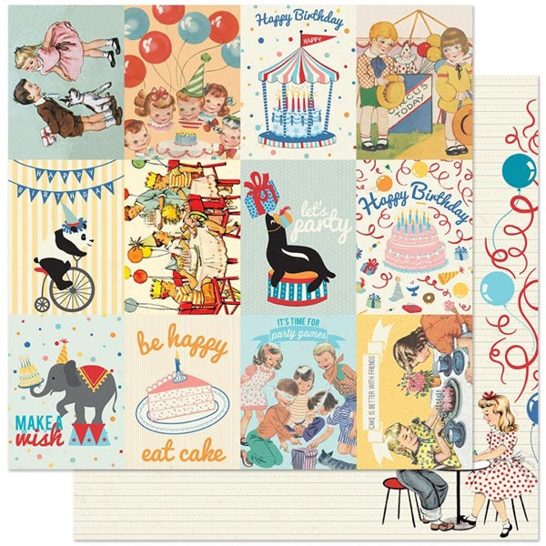 Authentique - Hooray - 3 x 4" Kids Cut-Aperts 12 x12"