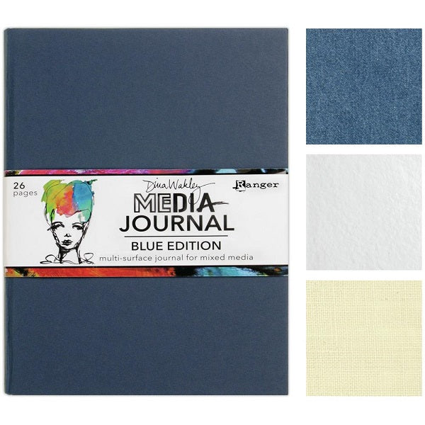 Dina Wakley Media - Journal - Blue Edition  8 x 10"