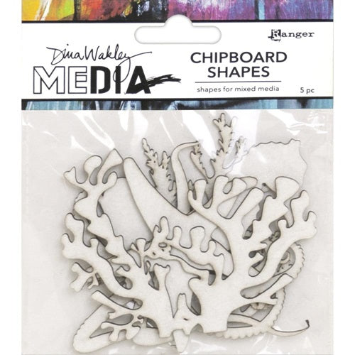 Dina Wakley Media - Chipboard Shapes - Ocean