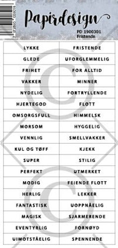 Papirdesign - Klistremerke - Fristende