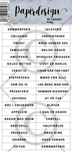 Papirdesign - Klistremerke - Fritid