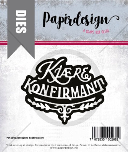 Papirdesign - Dies - Kjære konfirmant