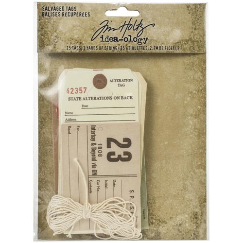 Tim Holtz - Ideaology - Salvaged Tags