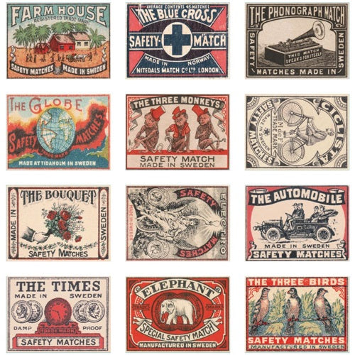 Tim Holtz - Ideaology - Matchboxes with Labels