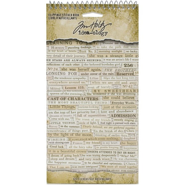 Tim Holtz - IdeaOlogy - Clippings Sticker book