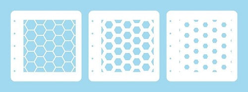 Nellie Snellen - Layered Combi Stencil Set - Honeycomb
