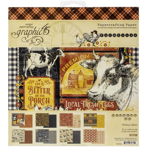 Graphic 45 - Farmhouse - Collection Pack    8 x 8"