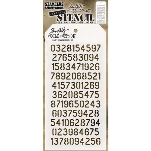 Tim Holtz - Stencil - Digits
