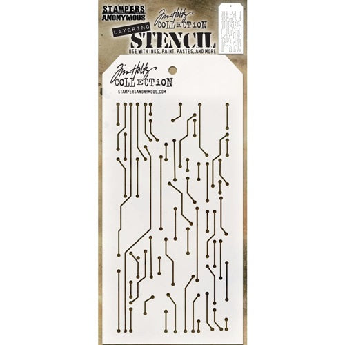 Tim Holtz - Stencil - Circuit