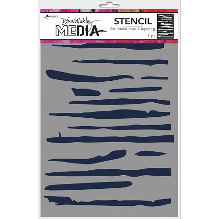Dina Wakley Media - Stencils - Lines
