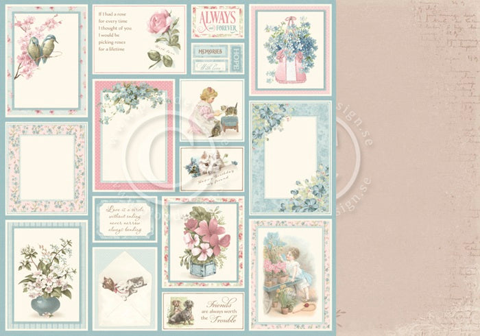 Pion Design - Cherry Blossom Lane - Wonderful memories  - 12 x 12"