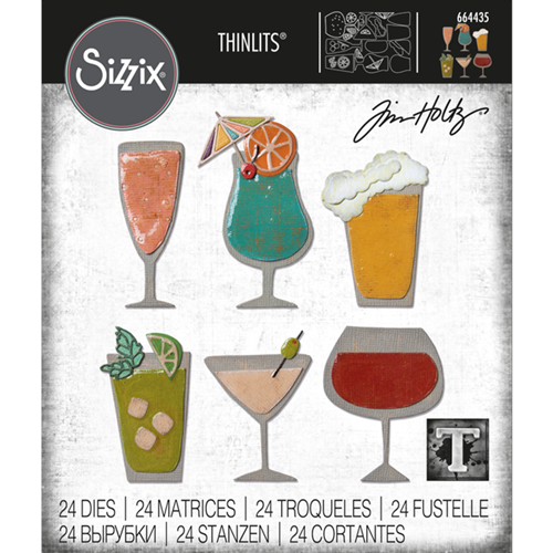 Sizzix - Tim Holtz Alterations - Thinlits - Happy Hour