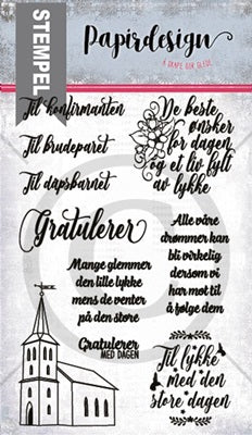 Papirdesign - Clear stamps - Kirketradisjoner