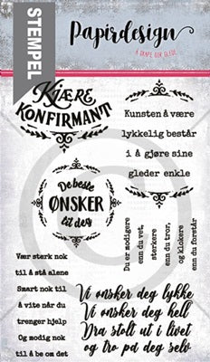 Papirdesign - Clear stamps - Konfirmant