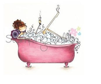 Stamping Bella - Cling Mounted Stamp - Uptown Girl - Bubbles loves her bubbly