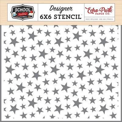 Echo Park - School Rules - Star Student - Stencil 6 x 6"