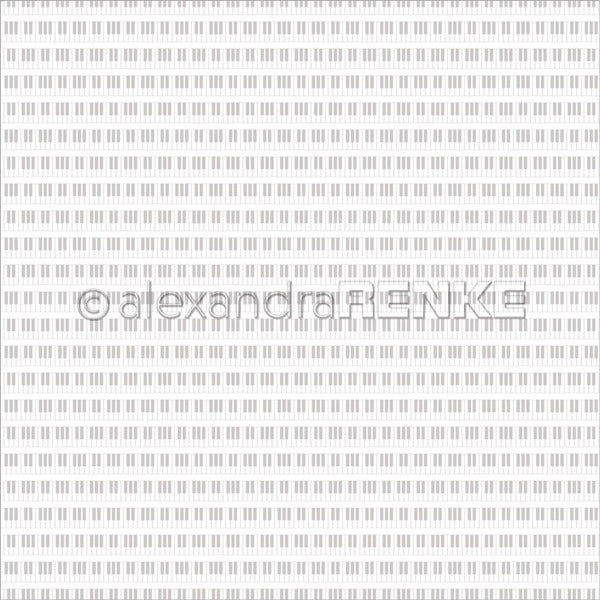 Alexandra Renke - Piano Keybord - Stone Gray - 12 x 12"