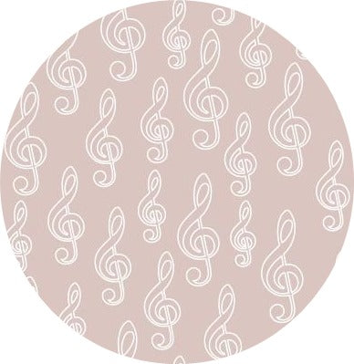 Alexandra Renke - Clef on Gold - 12 x 12"