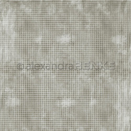 Alexandra Renke - Checkered on Avokado- 12 x 12"