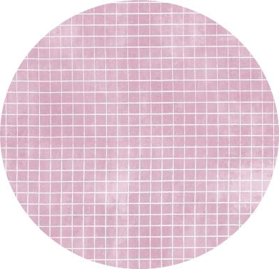 Alexandra Renke - Checkered on Hollyhock - 12 x 12"