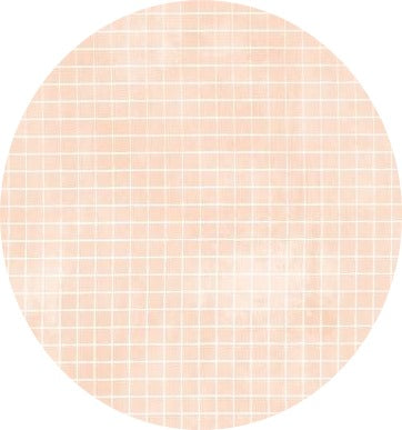 Alexandra Renke - Checkered on Orange- 12 x 12"