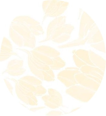 Alexandra Renke - Flower Pattern on pastel yellow - 12 x 12"