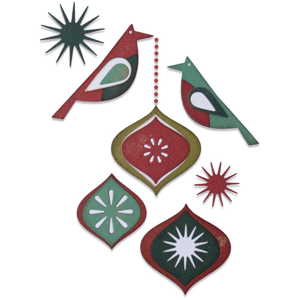 Sizzix - Tim Holtz Alterations - Thinlits - Ornamental Birds