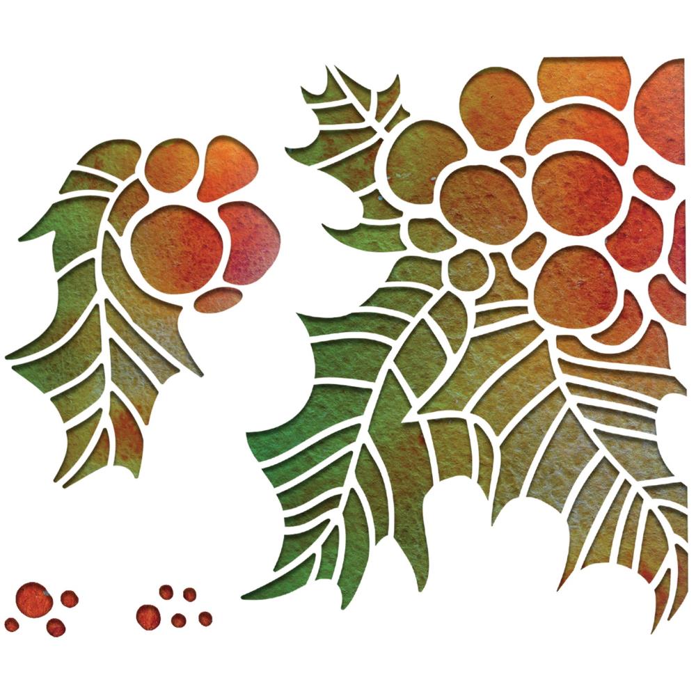 Sizzix - Tim Holtz Alterations - Thinlits - Holly Pieces