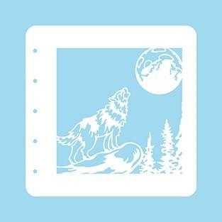 Nellie Snellen - Stencil A6 - Wolf