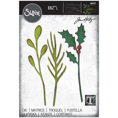 Sizzix - Tim Holtz Alterations - Bigz L Dies - Festive Stems