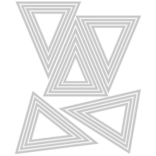 Sizzix - Tim Holtz Alterations - Thinlits - Stacked Tiles, Triangles
