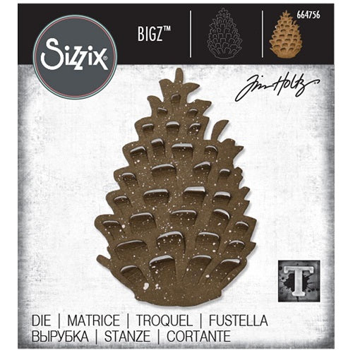 Sizzix - Tim Holtz Alterations - Bigz Die - Pinecone