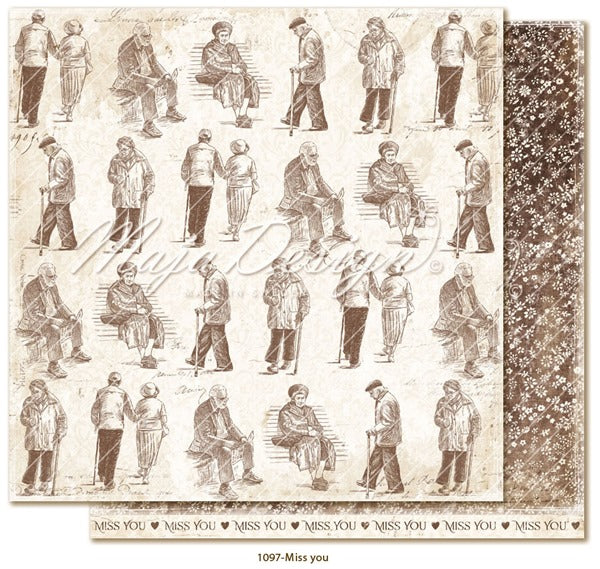 Maja Design - Miles Apart - Miss you  -   12 x 12"