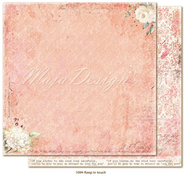 Maja Design - Miles Apart - Keep in touch -   12 x 12"