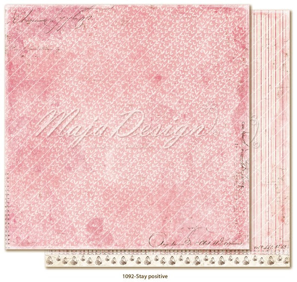 Maja Design - Miles Apart - Stay positive -   12 x 12"