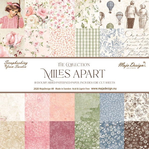 Maja Design - Miles Apart - Paper Pack - Hele serien - 12 x 12"