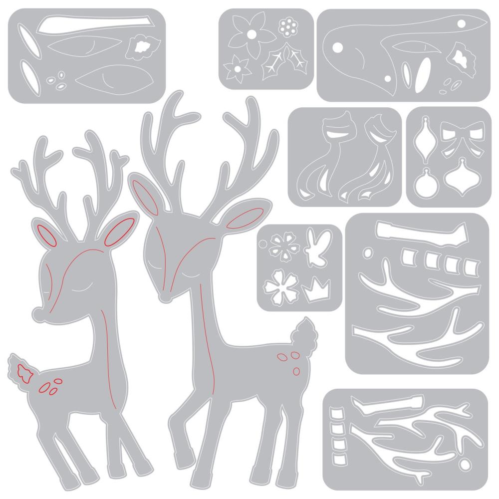 Sizzix - Thinlits - Christmas Deer