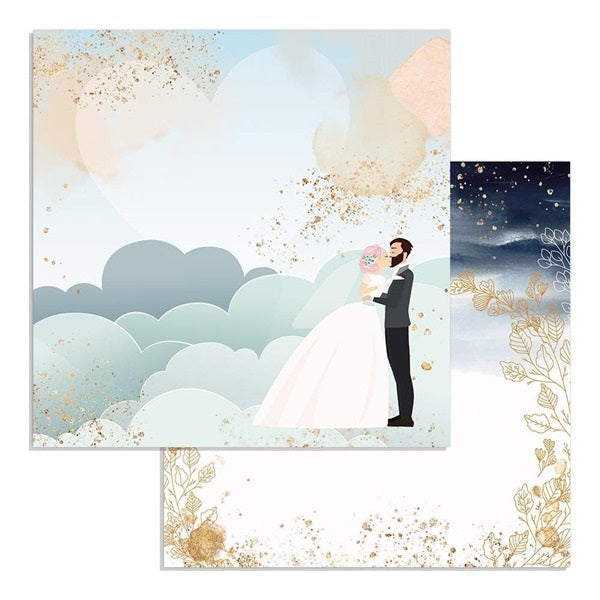 Stamperia - Love Story - Clouds   - 12 x 12"