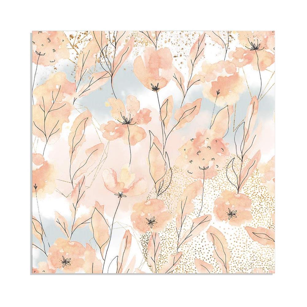 Stamperia - Love Story - Watercolor Flowers   - 12 x 12"