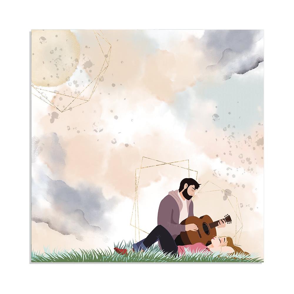 Stamperia - Love Story - Guitar   - 12 x 12"