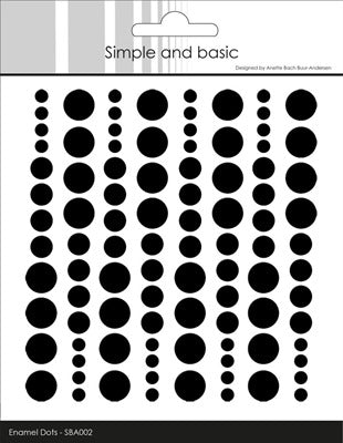 Simple and Basics - Enamel Dots - Jet Black