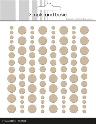 Simple and Basics - Enamel Dots - Baileys Brown