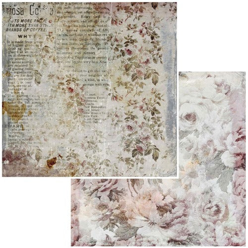 49 and Market - Remnants - Clippings  12 x 12"