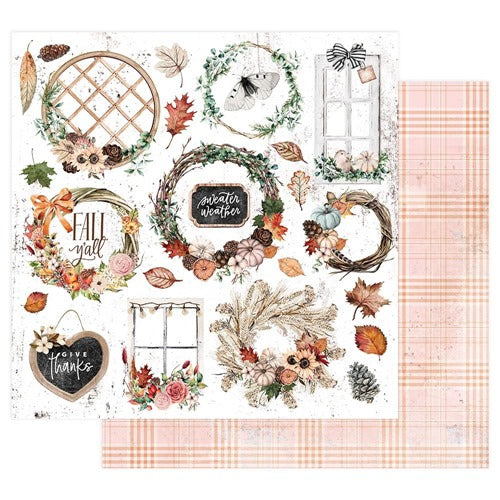 Prima - Pumpkin and Spice - Sweather Weather - 12 x 12"