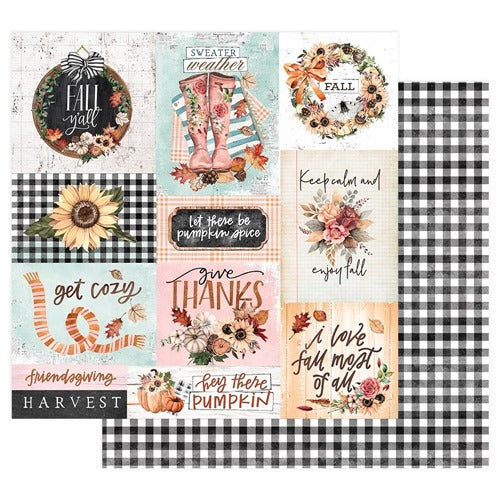 Prima - Pumpkin and Spice - Get Cozy - 12 x 12"