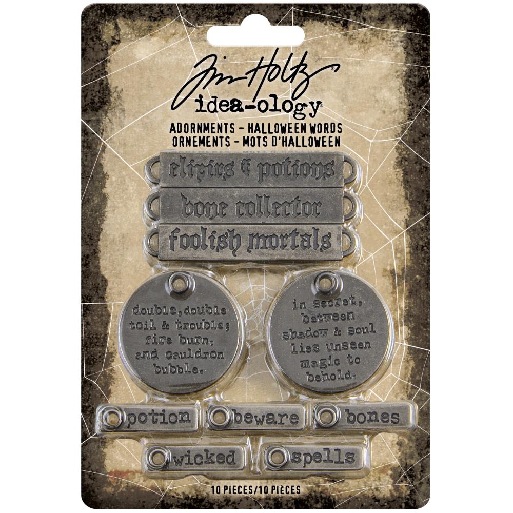 Tim Holtz Idea-ology - Halloween 2020 - Adornments - Halloween Words