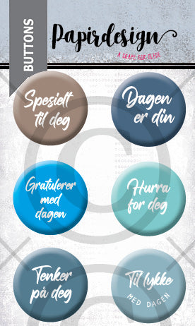 Papirdesign - Buttons - Spesielt til deg